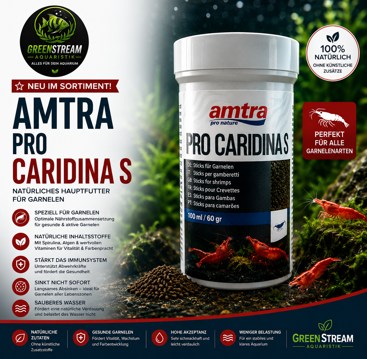 AMTRA PRO CARIDINA STICK 100 ml